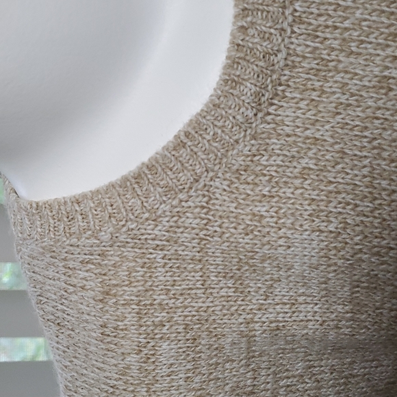 DRAPER'S & DAMON'S Marled Short Sleeve Sweater Shell. Sz. M. - Picture 2 of 9